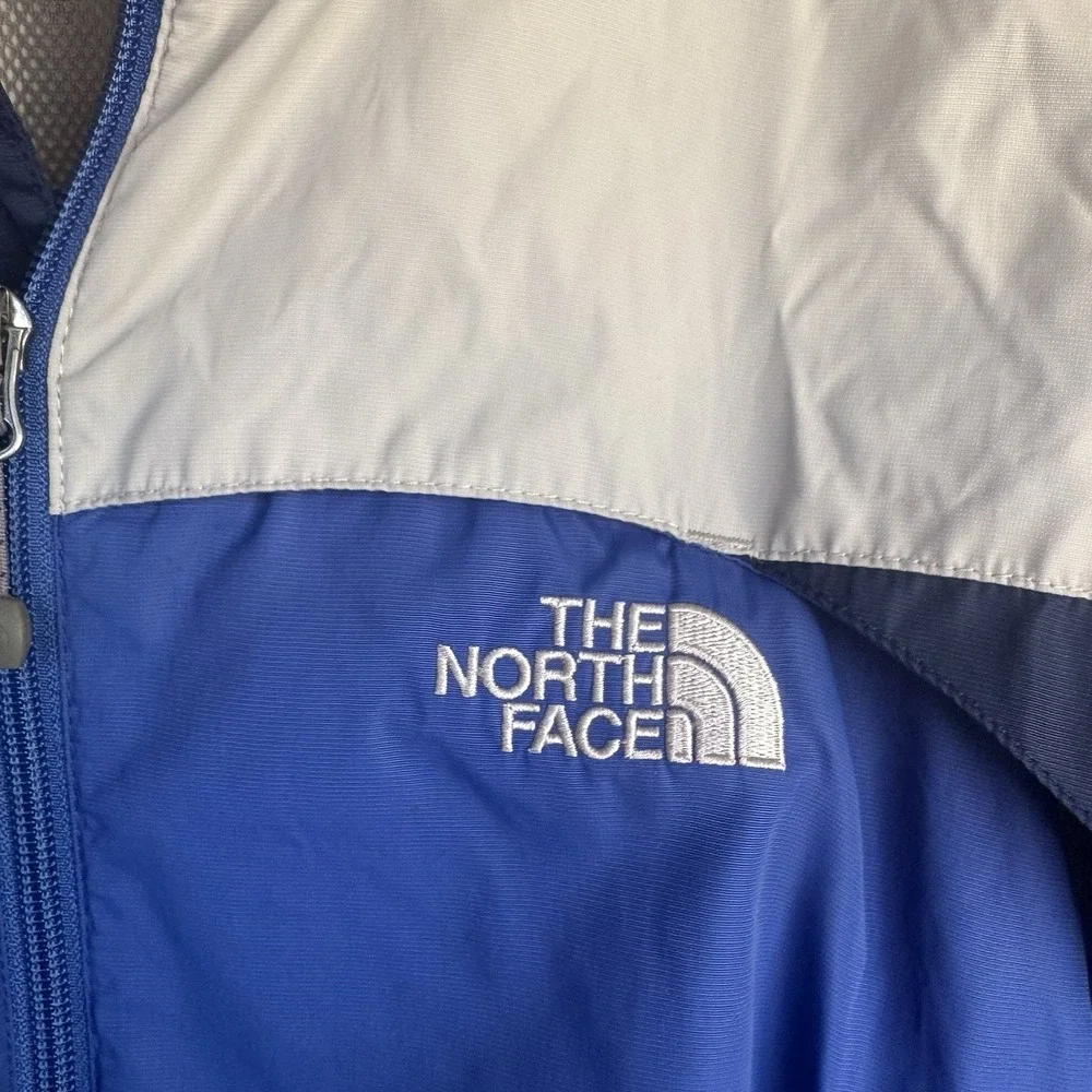 Size L - The North Face Men's Full Zip Up Long Sleeve Blue And Grey Outdoor Wear